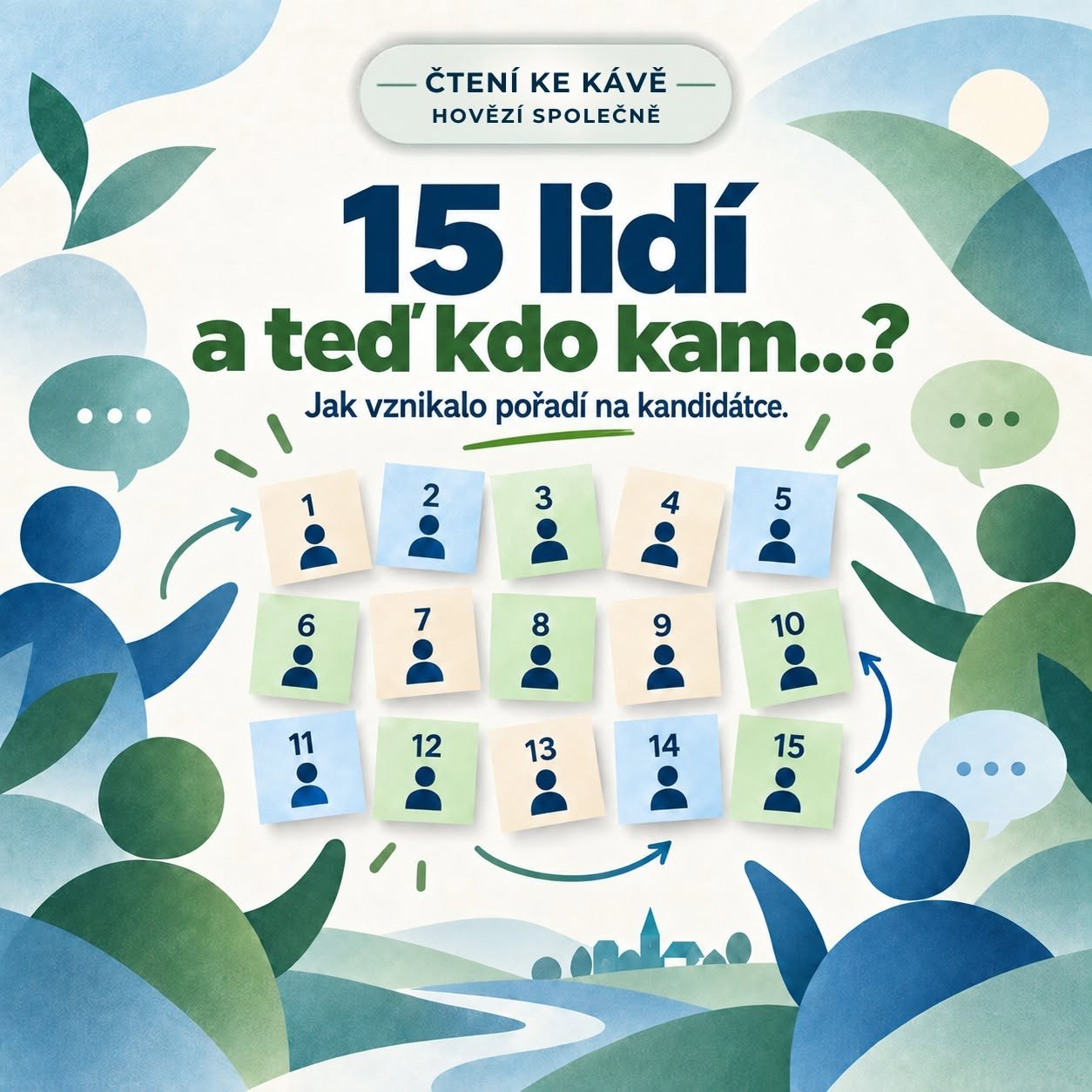 15 lidí a teď kdo kam…?