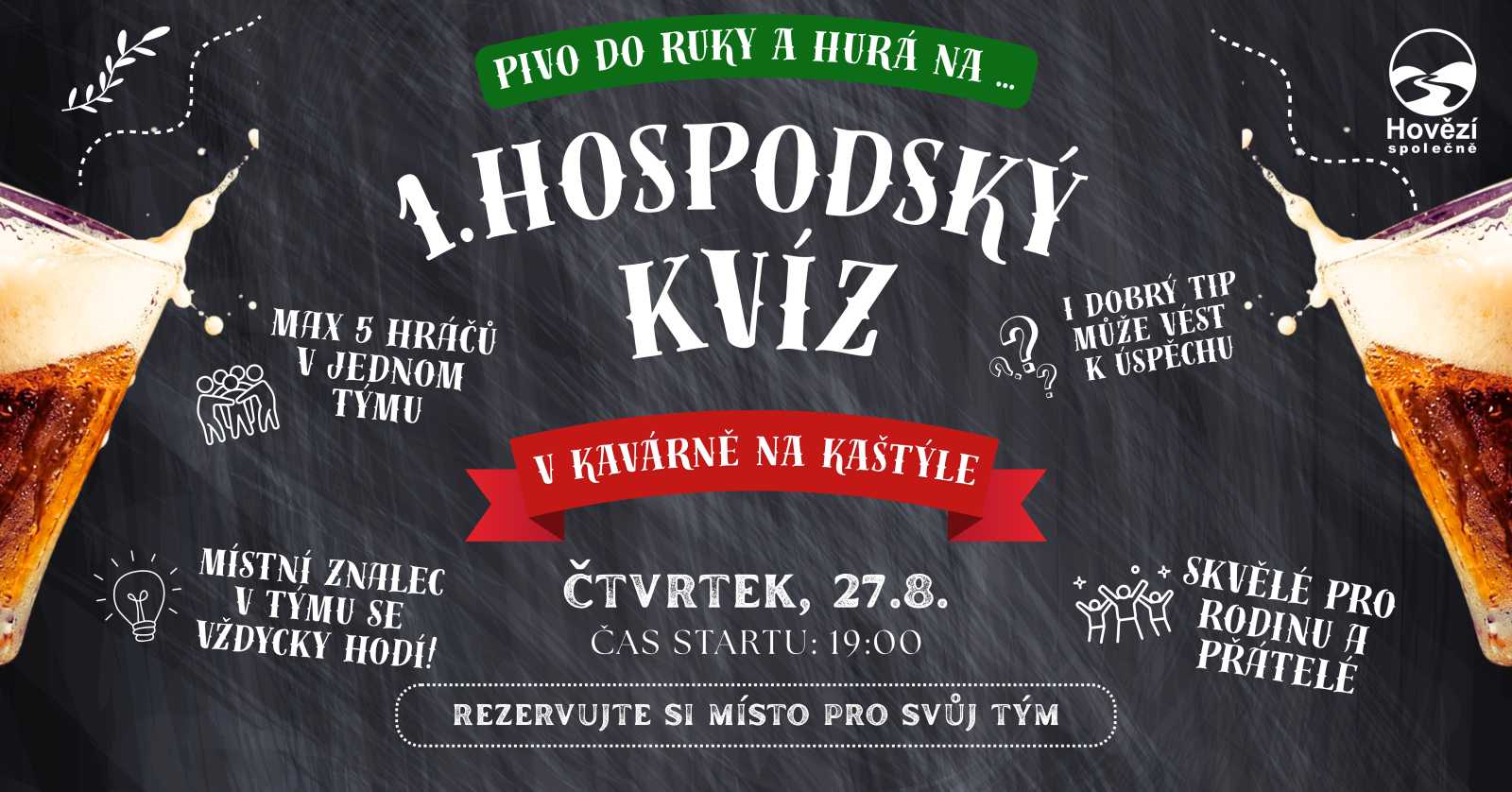 1. hospodský kvíz na Hovězí